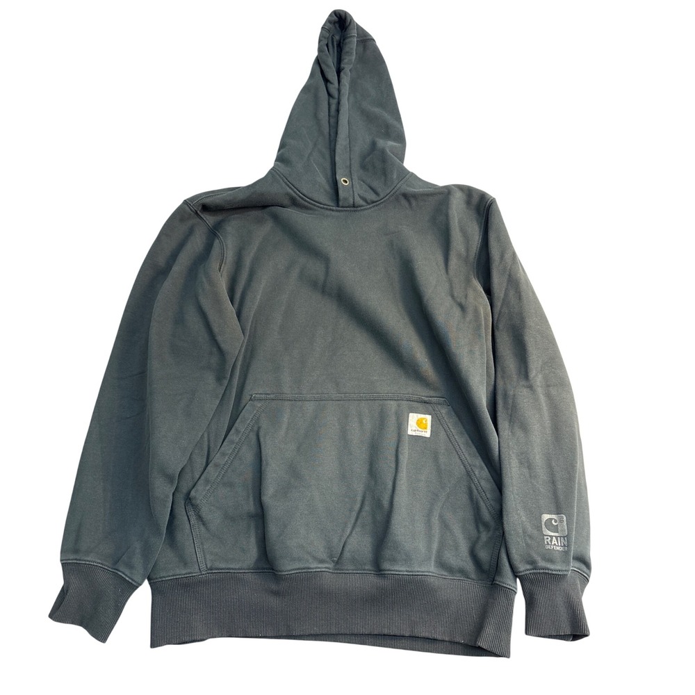 Carhartt Rain Defender Hoodie Mens Medium Gray Original Fit Pullover 100615 001